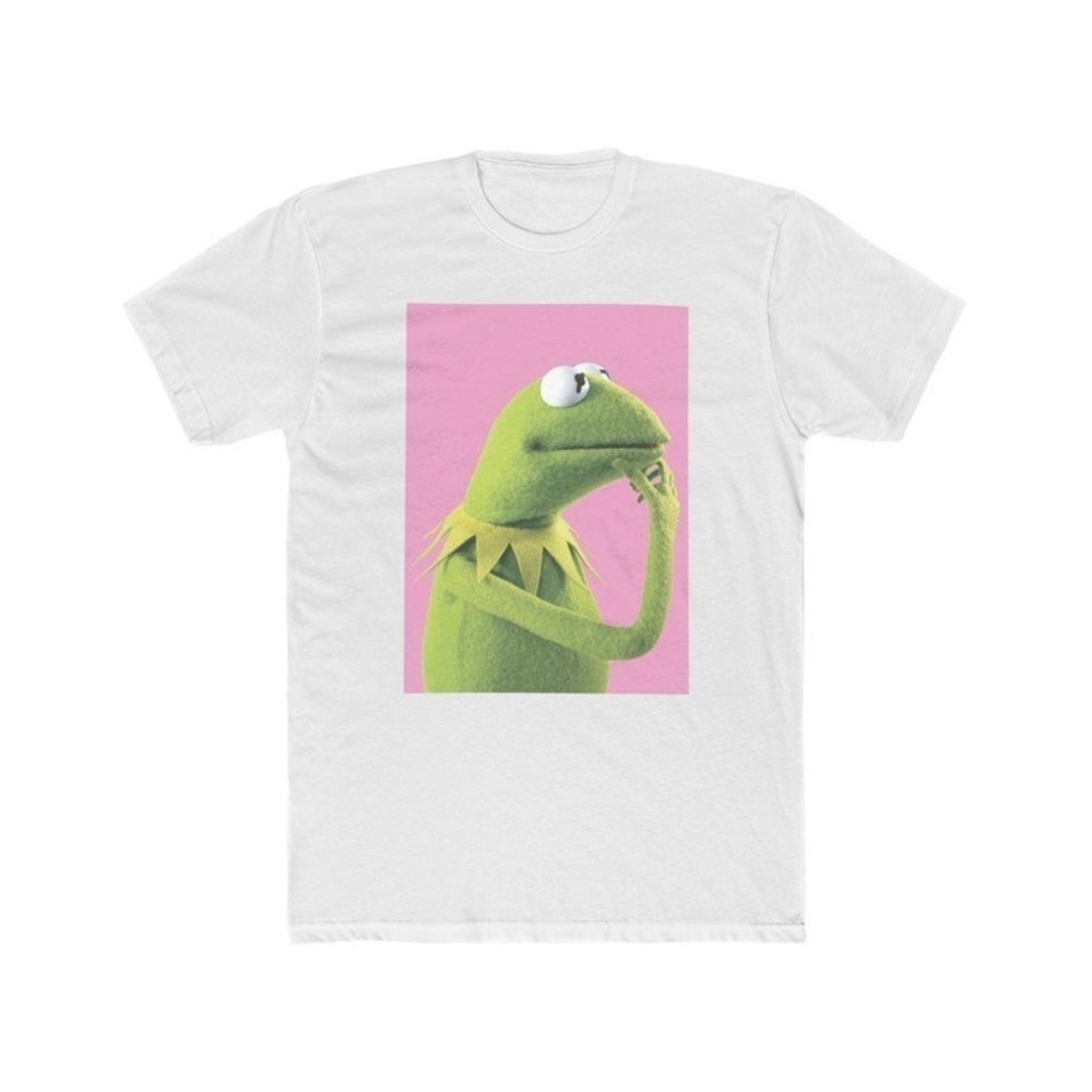 Kermit Tshirt Thinking Kermit Frog  Retro Funny Tee